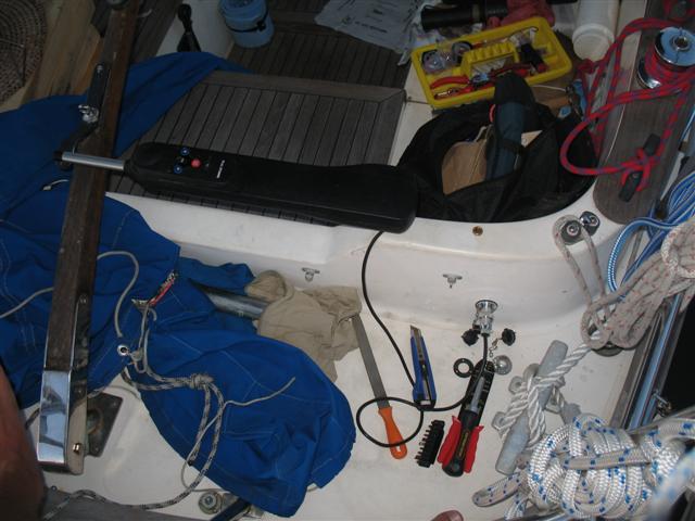 14 17. července 2008: Posledn Dny Ped Velkou Plavbou Po instalaci zásuvky na autopilota